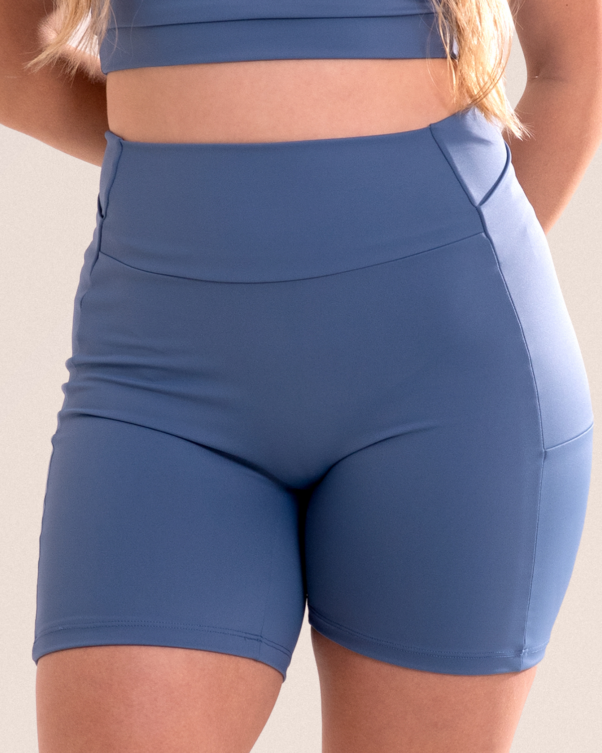 Short Legging Fitness Com Bolso Sem Costura No Gancho