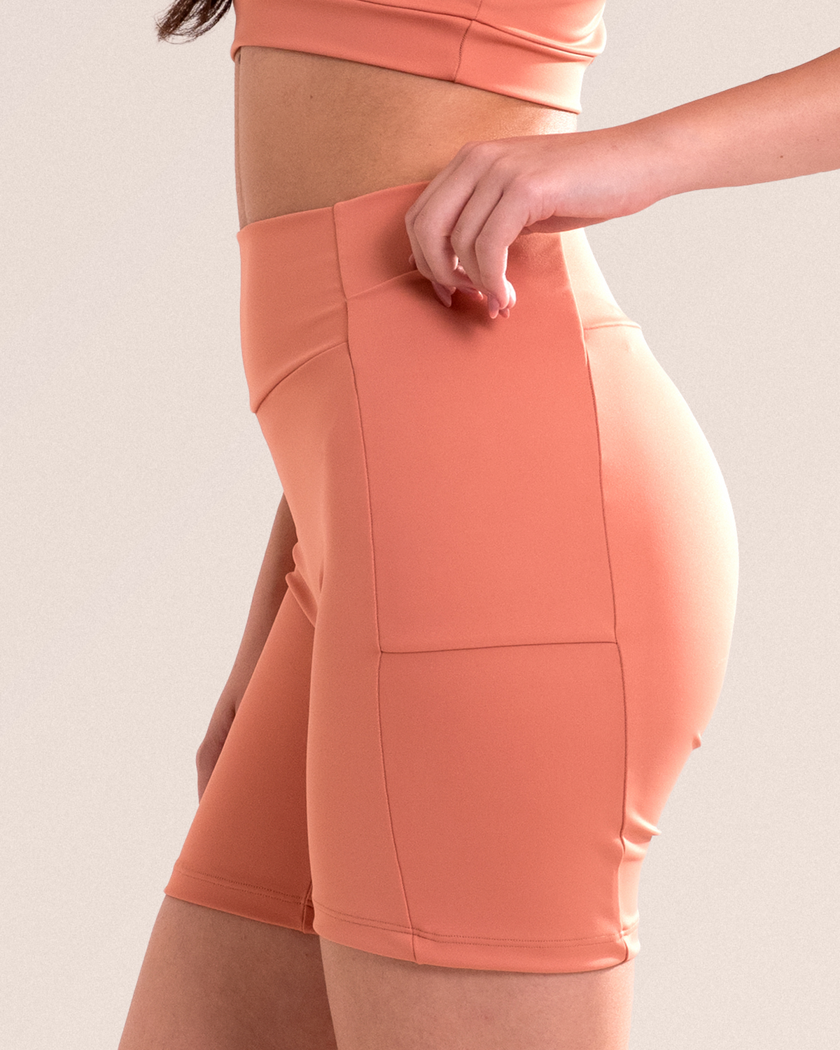 Short Legging Fitness Com Bolso Sem Costura No Gancho