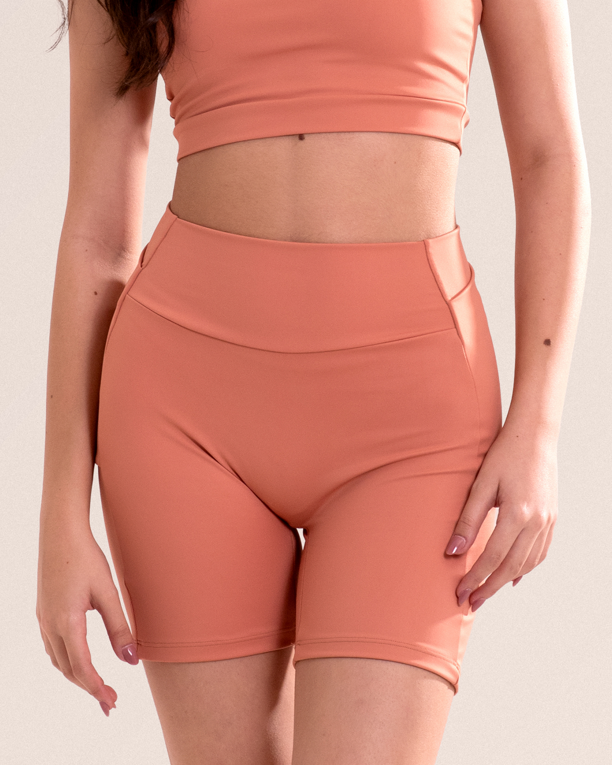 Short Legging Fitness Com Bolso Sem Costura No Gancho