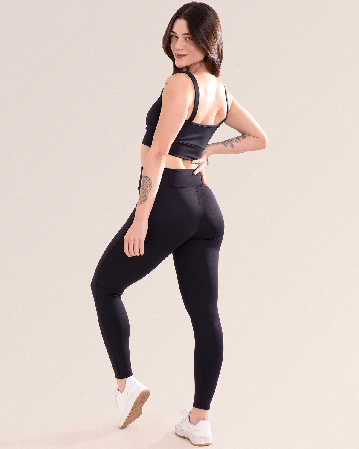Calça Legging Fitness Sem Costura No Gancho