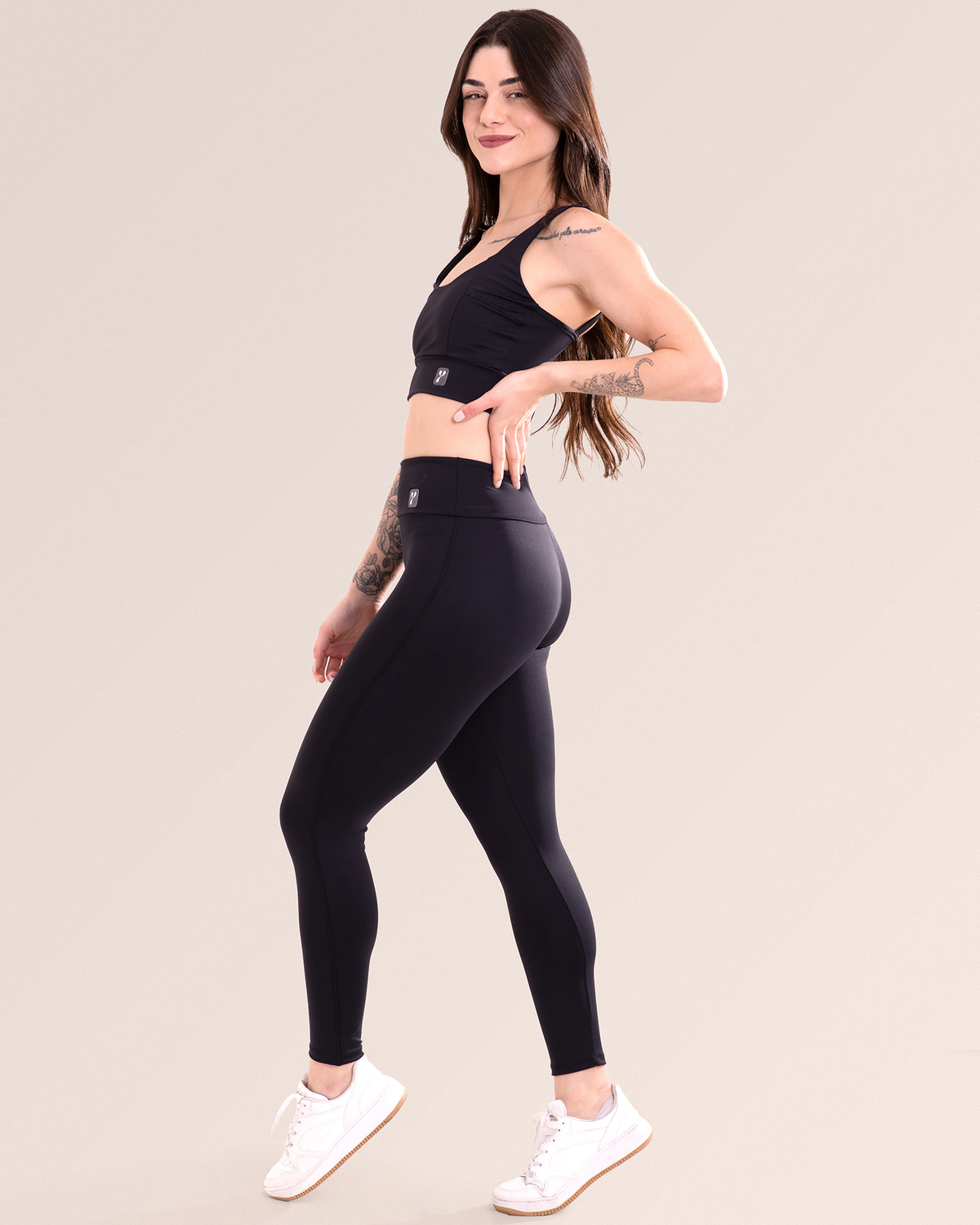 Calça Legging Fitness Sem Costura No Gancho