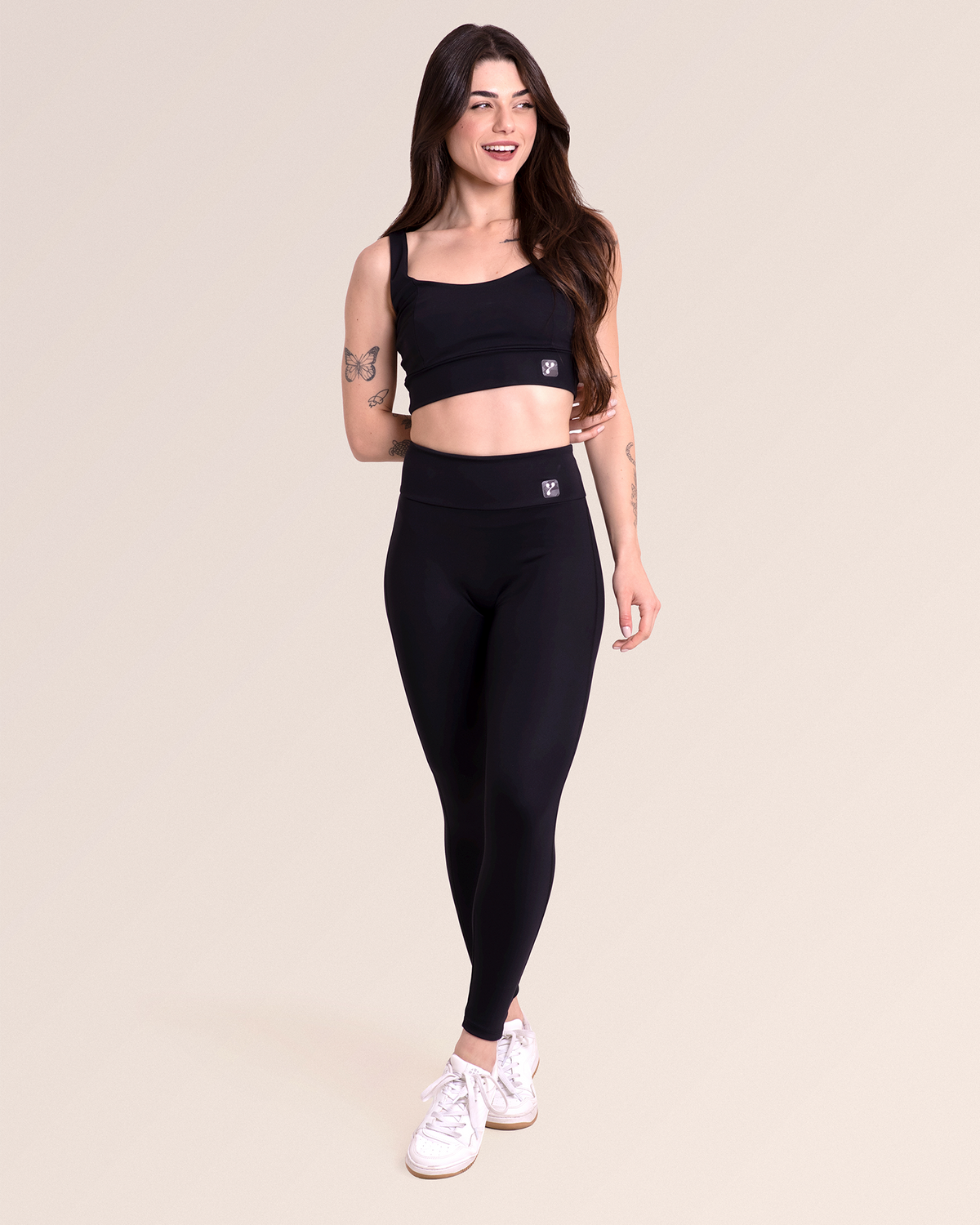 Calça Legging Fitness Sem Costura No Gancho