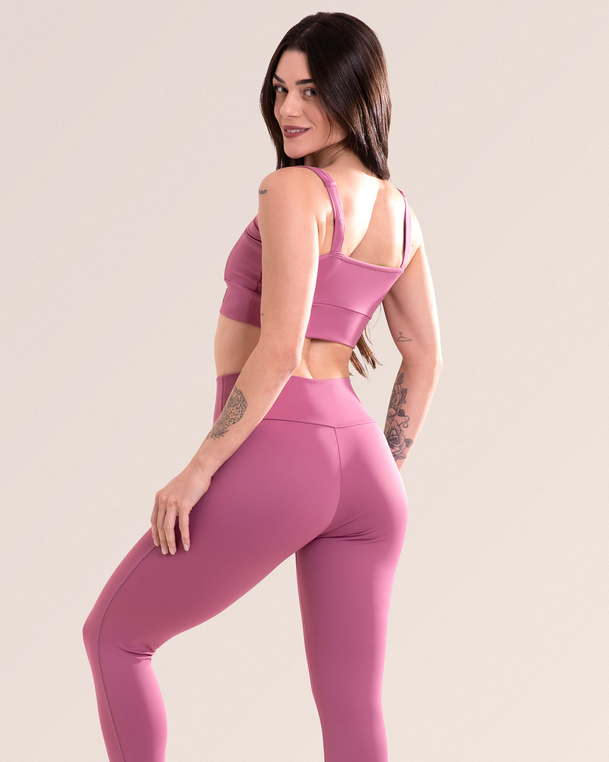 Calça Legging Fitness Sem Costura No Gancho