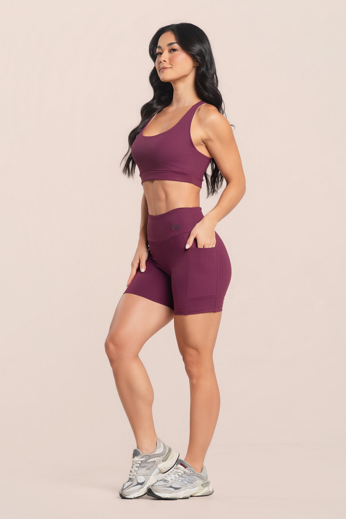 Short Fitness Poliamida Com Bolsos