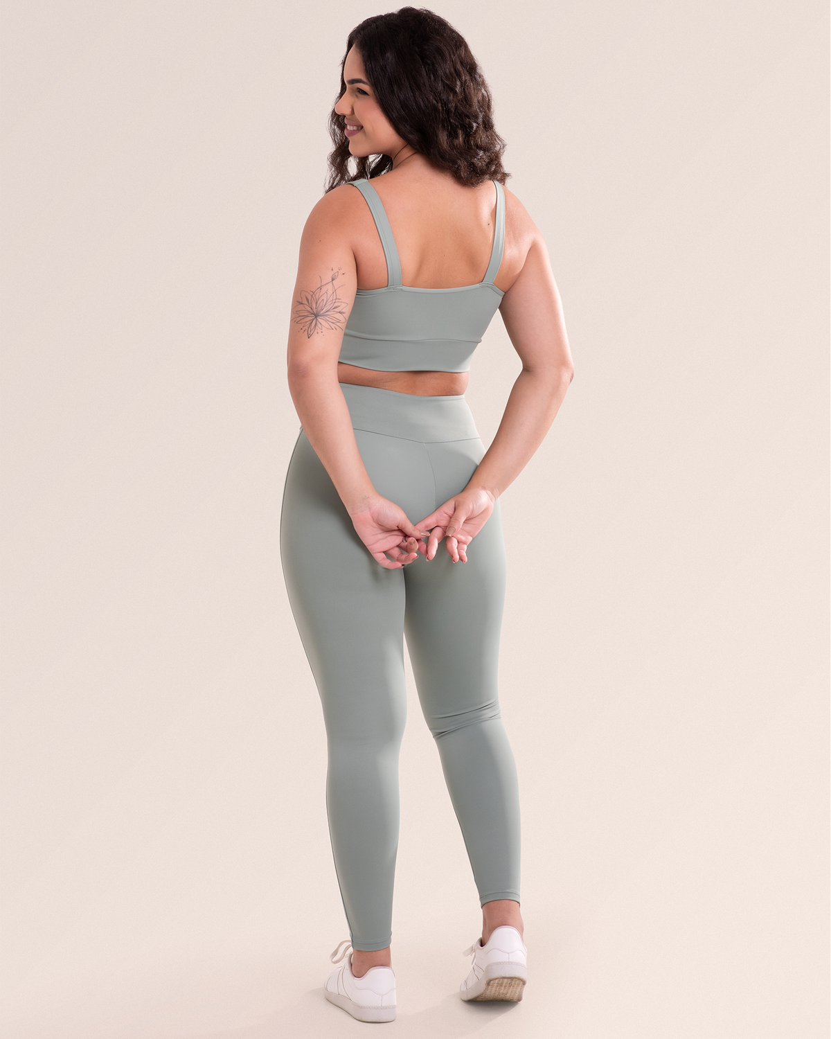 Calça Legging Fitness Sem Costura No Gancho