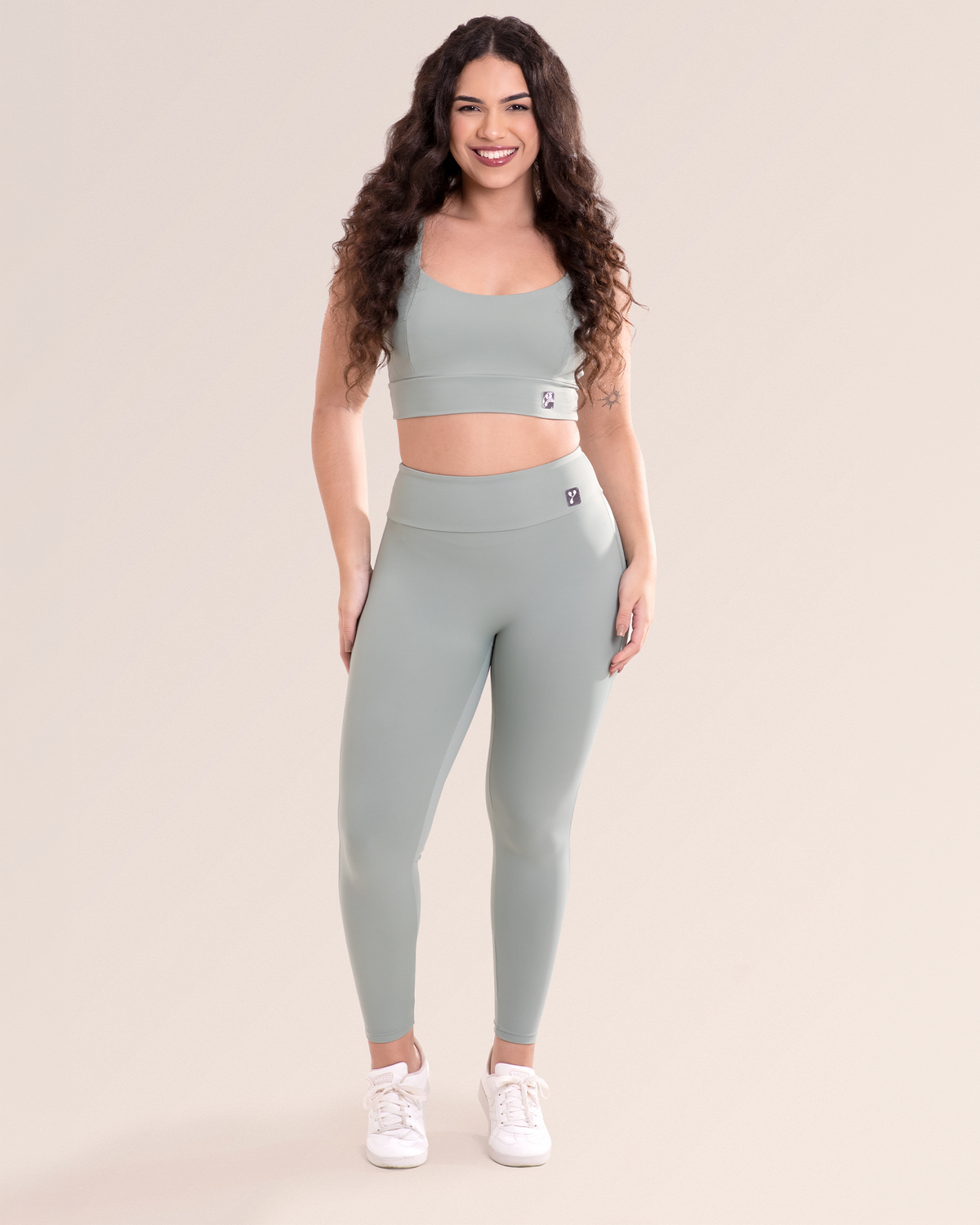 Calça Legging Fitness Sem Costura No Gancho