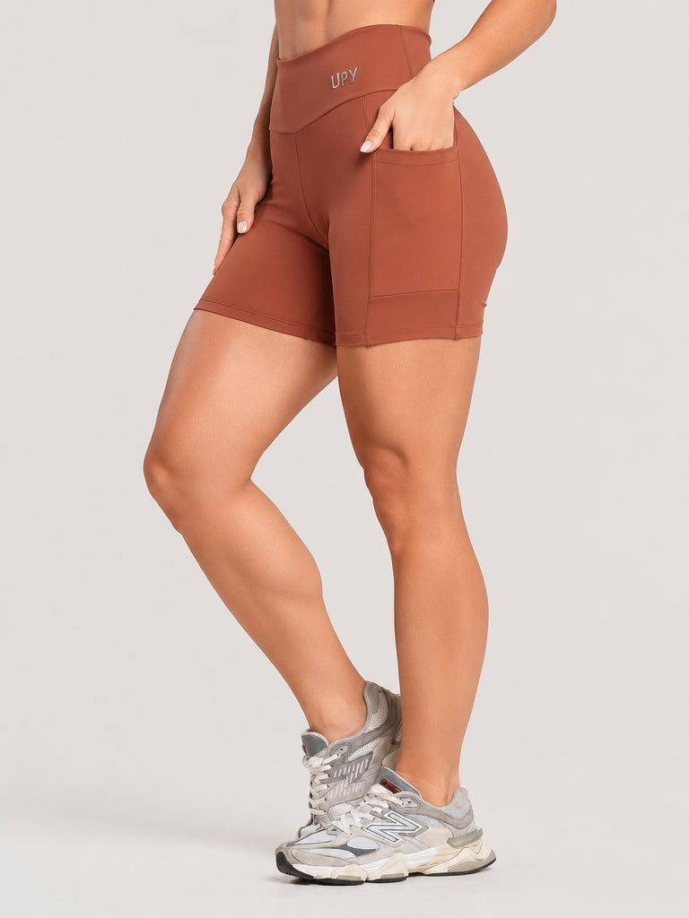 Short Fitness Poliamida Com Bolsos